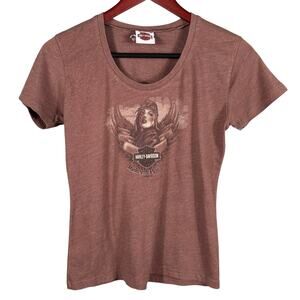 Harley Davidson Womens Mile High Graphic Ride with Passion Parker Colorado Shirt